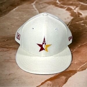 New Era NBA Cleveland All Star Game 59FIFTY Fitted Hat Cap White‎ Size 7 7/8 NEW